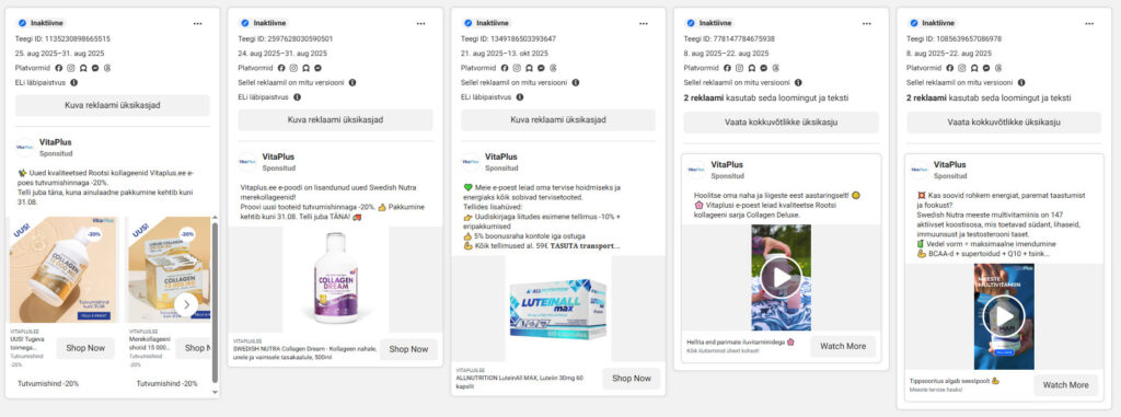 Vitaplus reklaamid